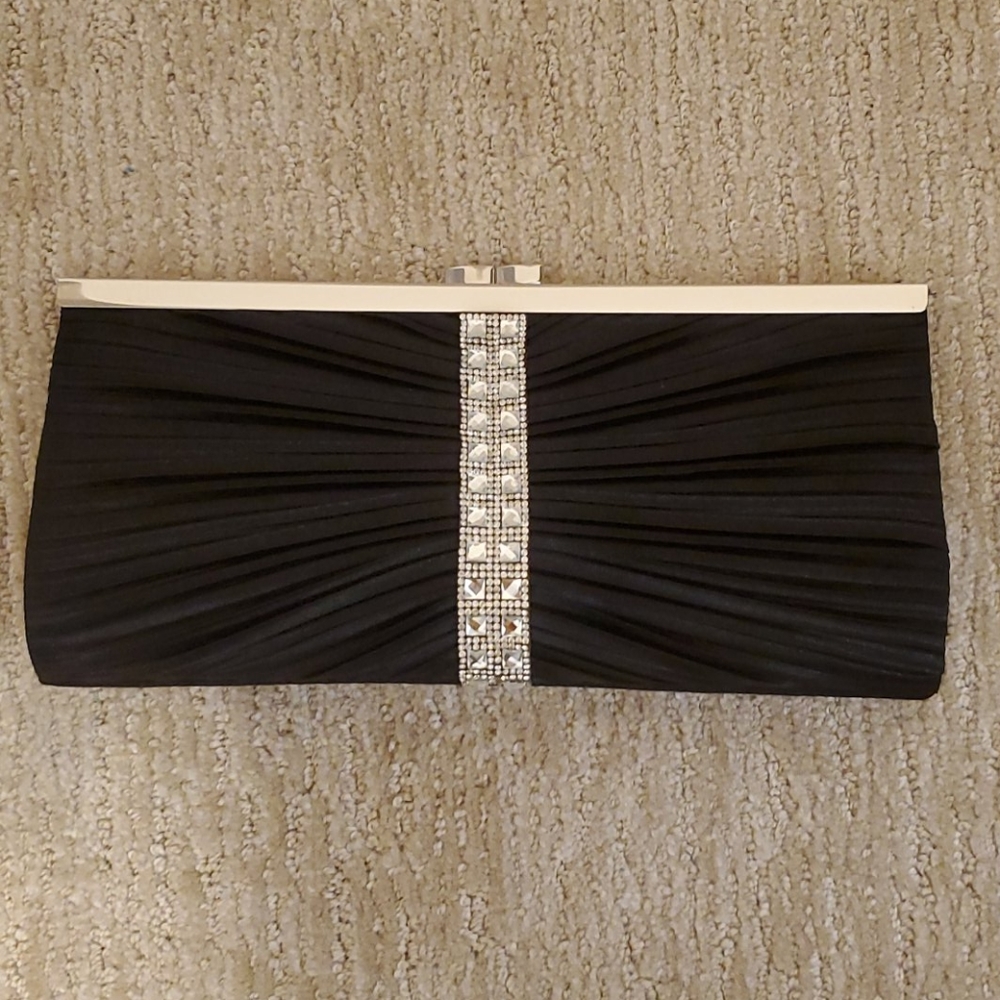New With Tag Never Used Vintage Evening Bag Black